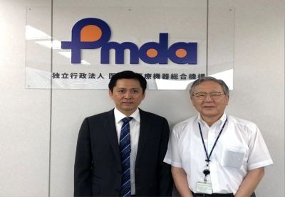 On July 20, 2018, met with President Tatsuya Kondou, Director General of Japanese Pharmaceuticals and Medical Devices Agency ( PMDA )